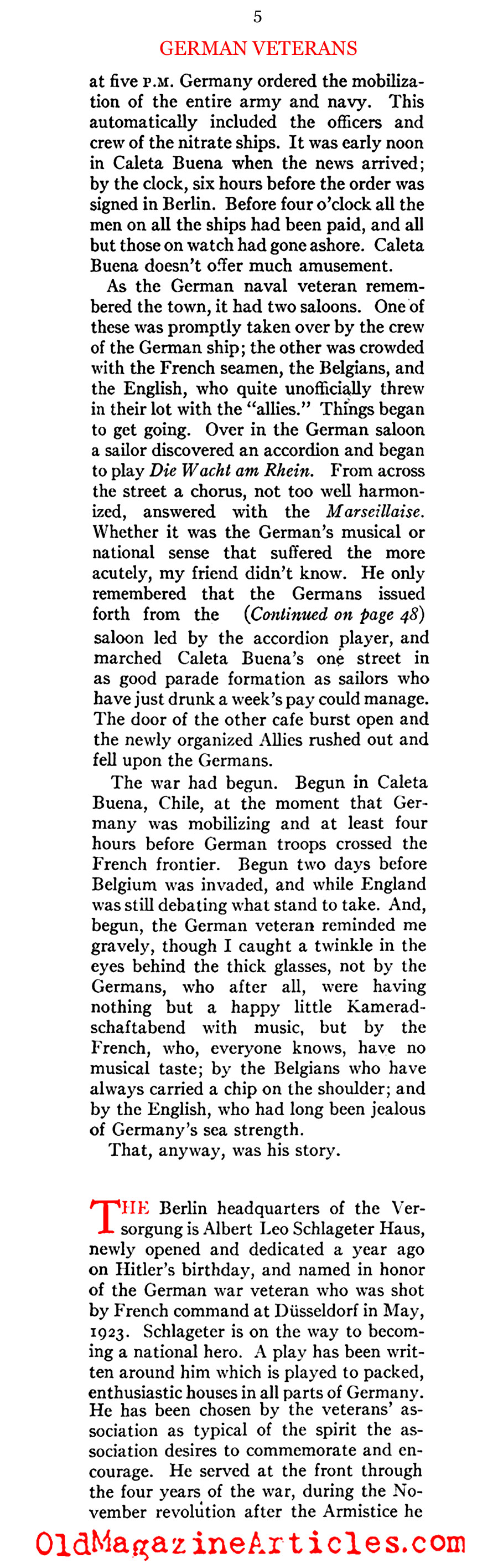 German Veterans of the War (American Legion Monthly, 1934)