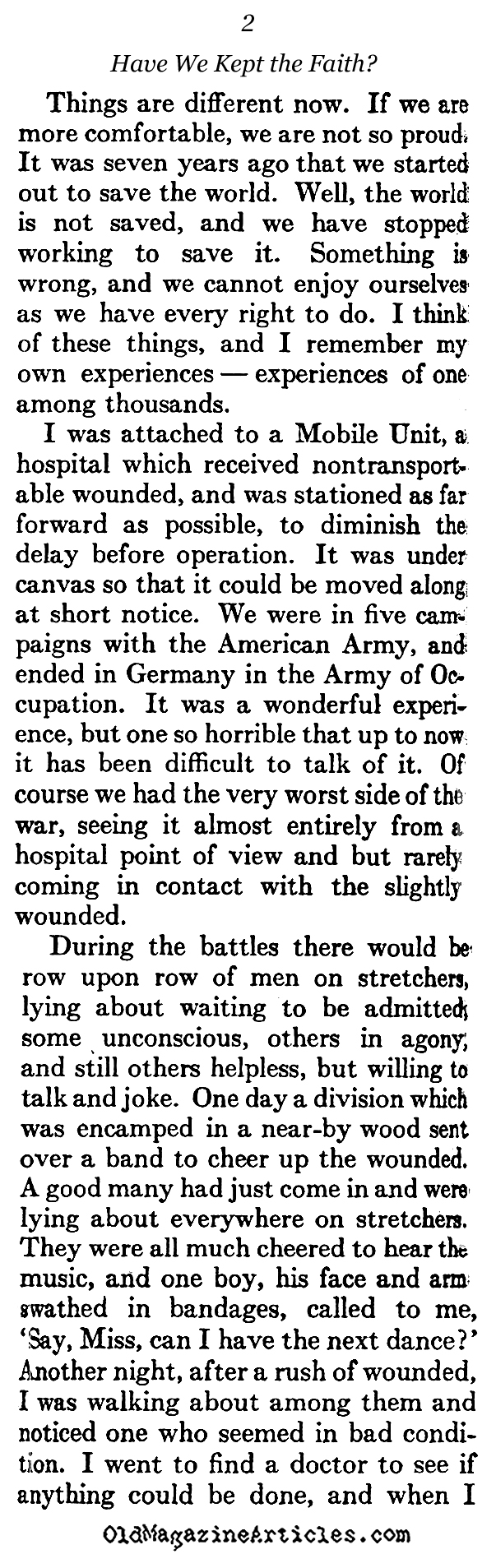 Remembering the American Dead (The Atlantic Monthly, 1923)