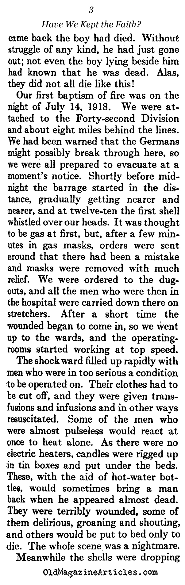 Remembering the American Dead (The Atlantic Monthly, 1923)