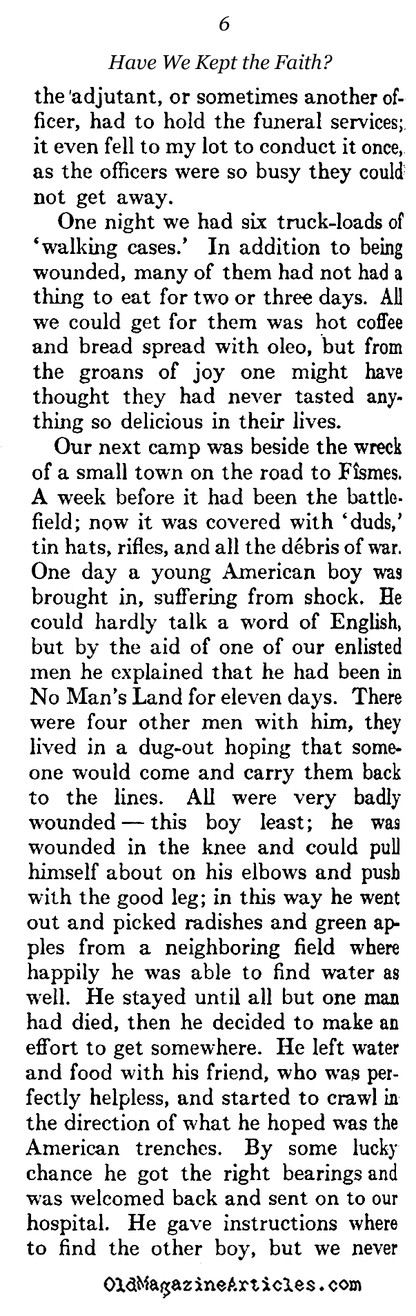 Remembering the American Dead (The Atlantic Monthly, 1923)