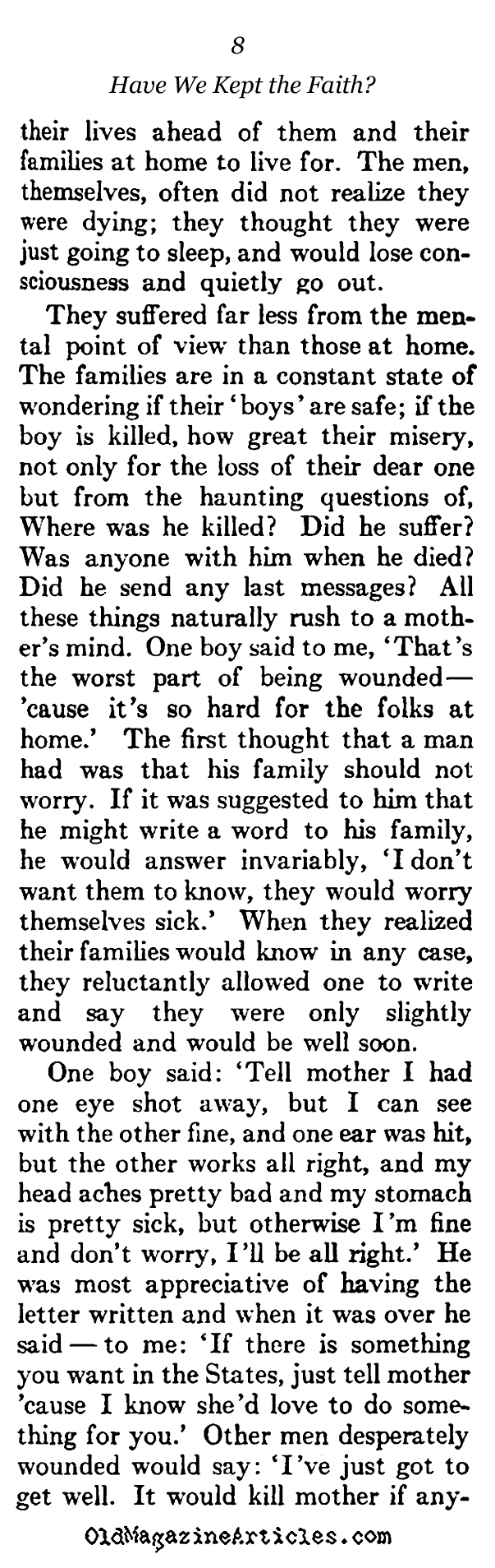 Remembering the American Dead (The Atlantic Monthly, 1923)