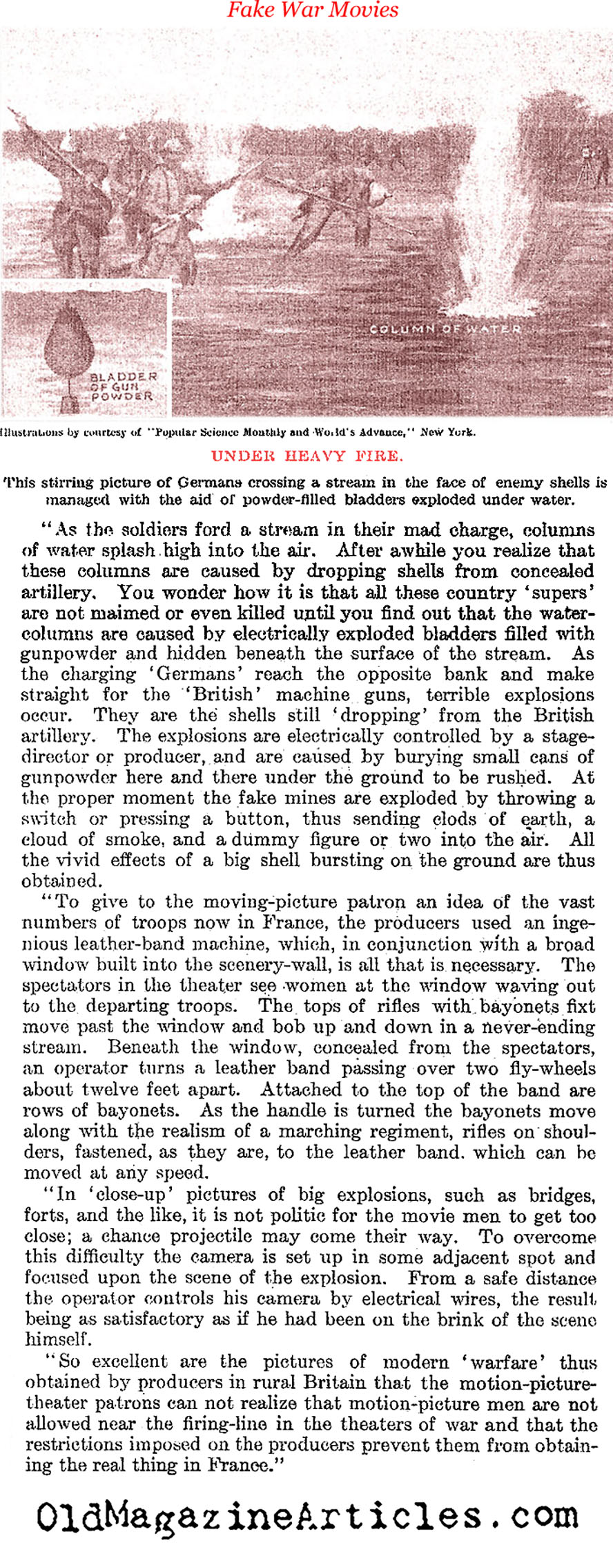 The Popularity of War Movies (Literary Digest, 1915)