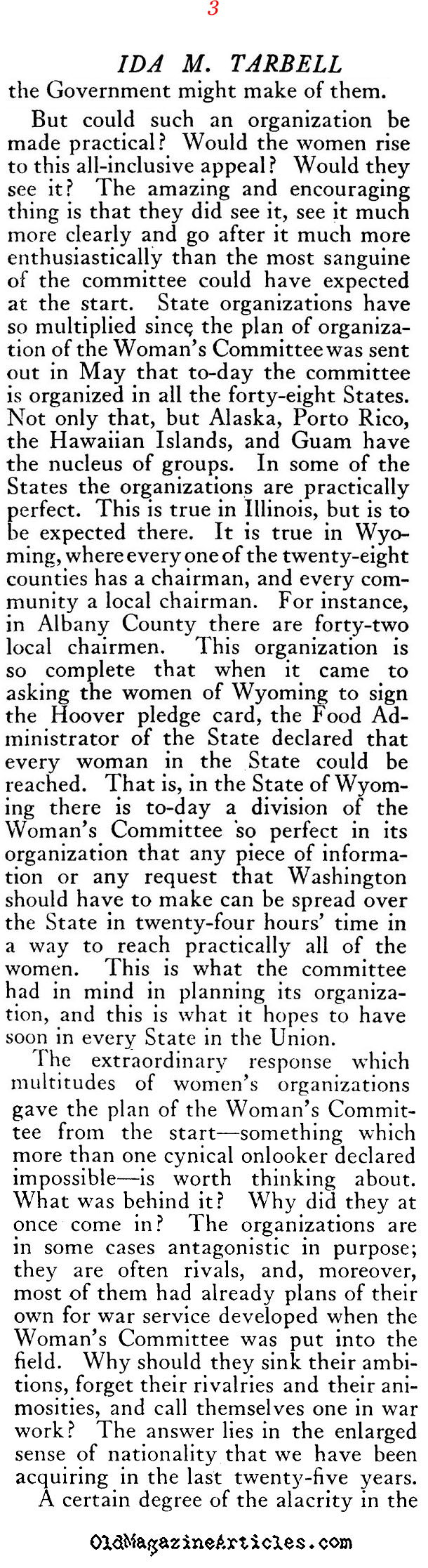 Winning the War with Women (Harper's Monthly, 1917)