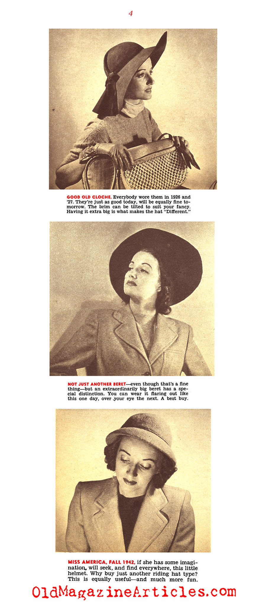 John Frederics and the Hats for the Fall  (Click Magazine, 1942)