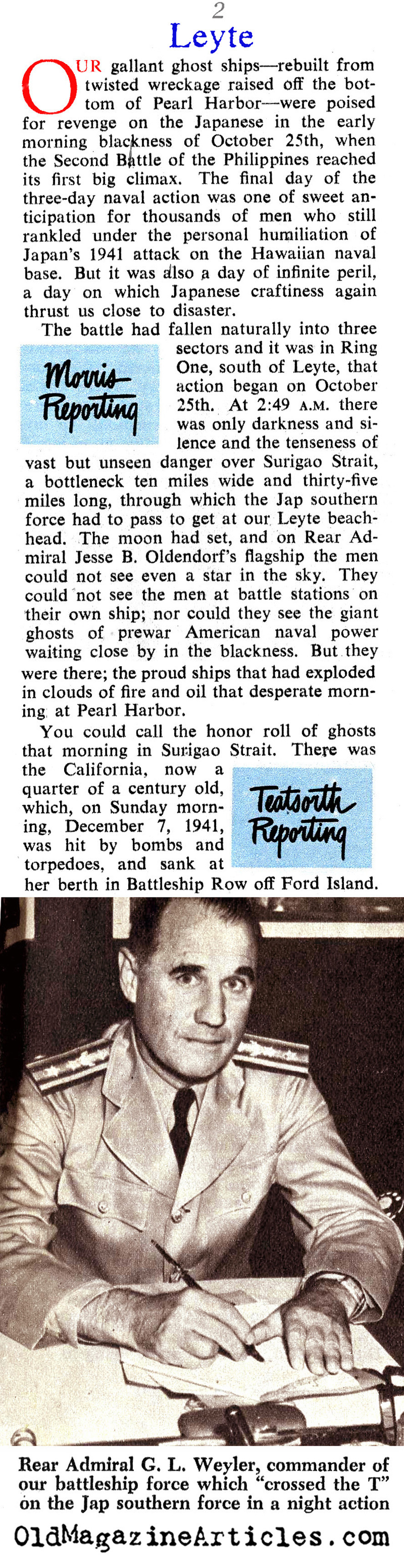 The Greatest Sea Battle [pt. 1] (Collier's Magazine, 1945)