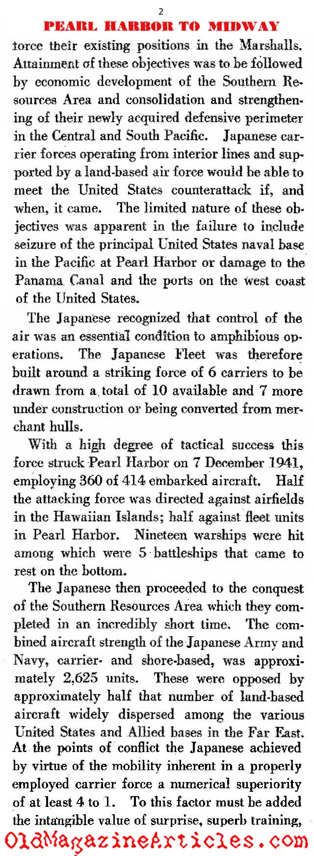 The U.S. Navy's War: Pearl Harbor to Midway (Dept. of the Navy, 1947)