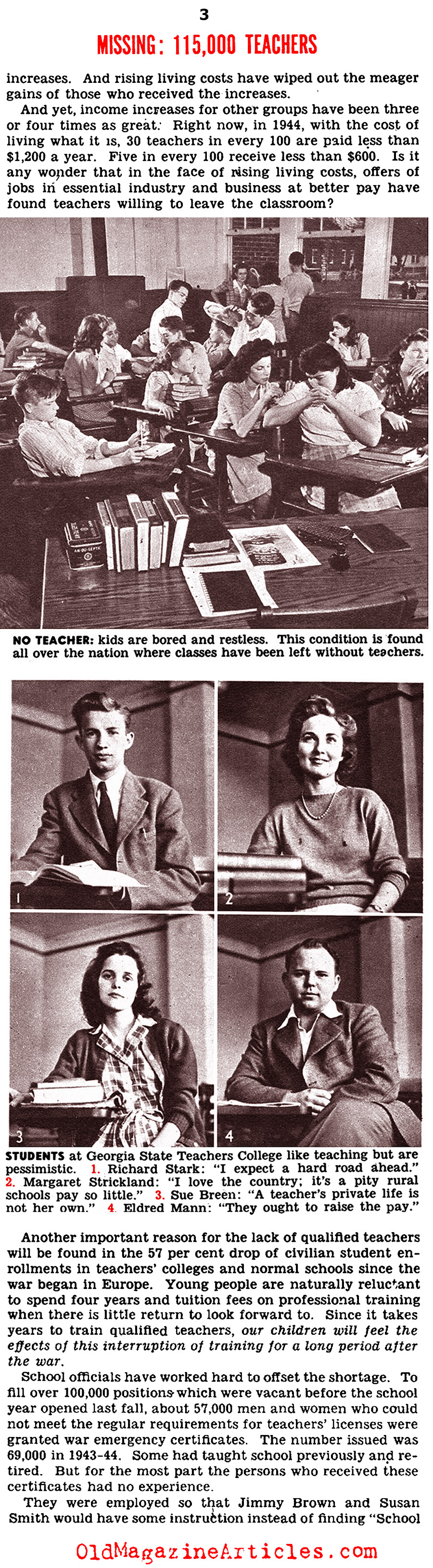 The Absent Teachers (Click Magazine, 1944)