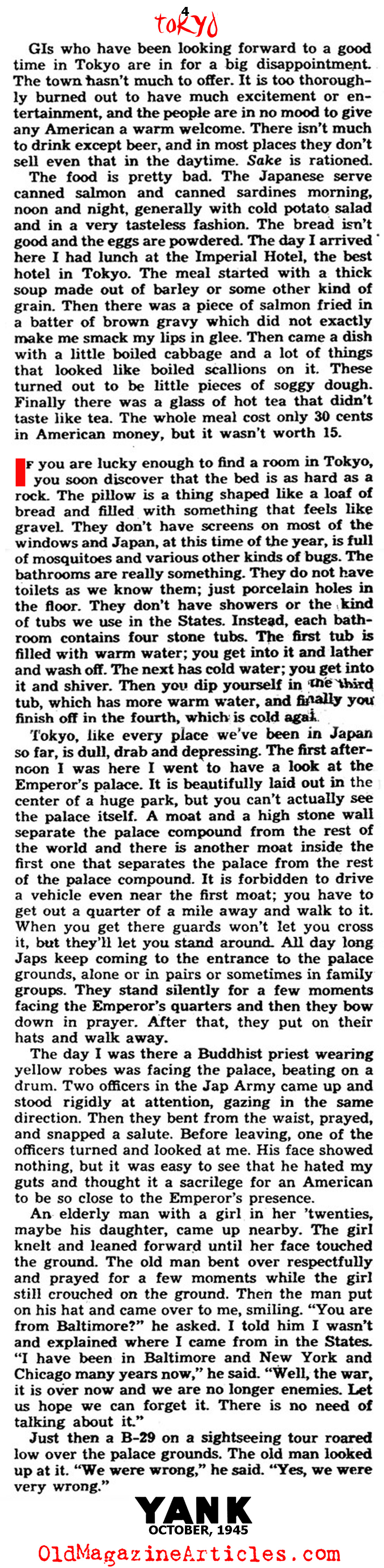 An Eye-Full of Post-War Tokyo (Yank Magazine, 1945)