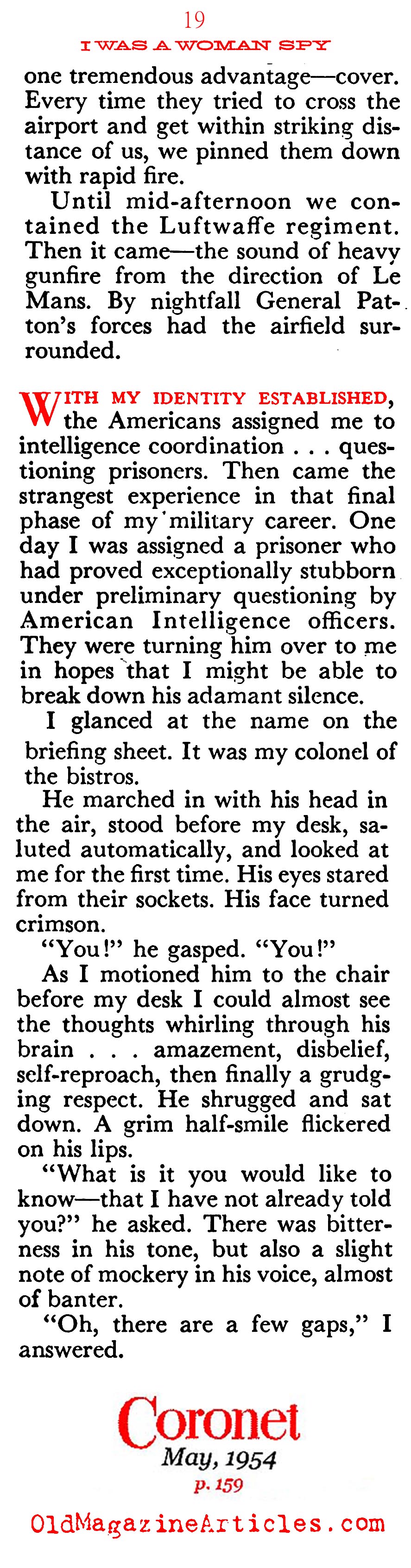 The Lady was a Spy  (Coronet Magazine, 1954)