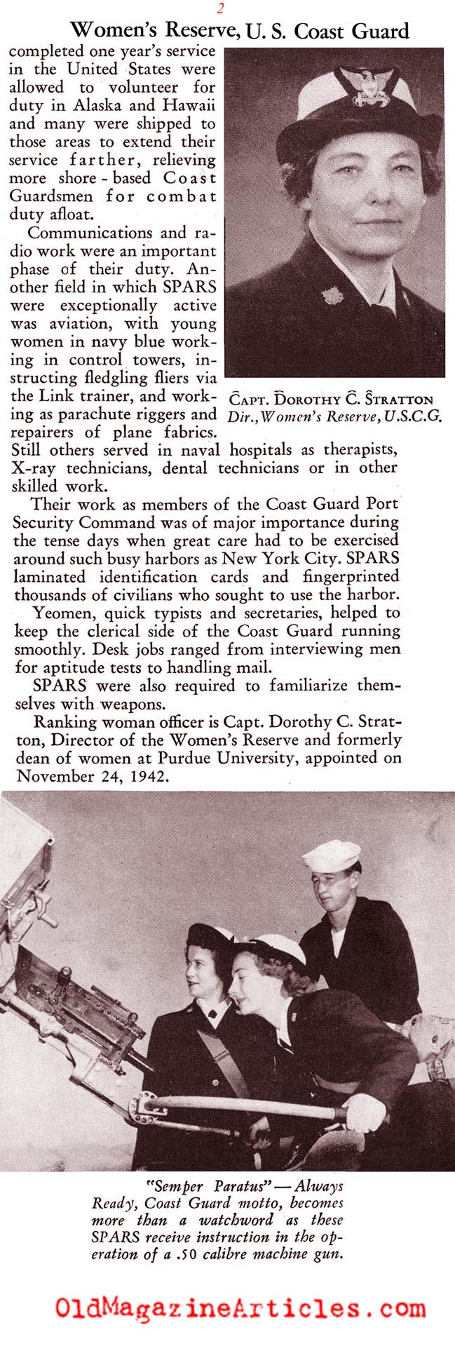 The Women of the U.S. Coast Guard (Think Magazine, 1946)