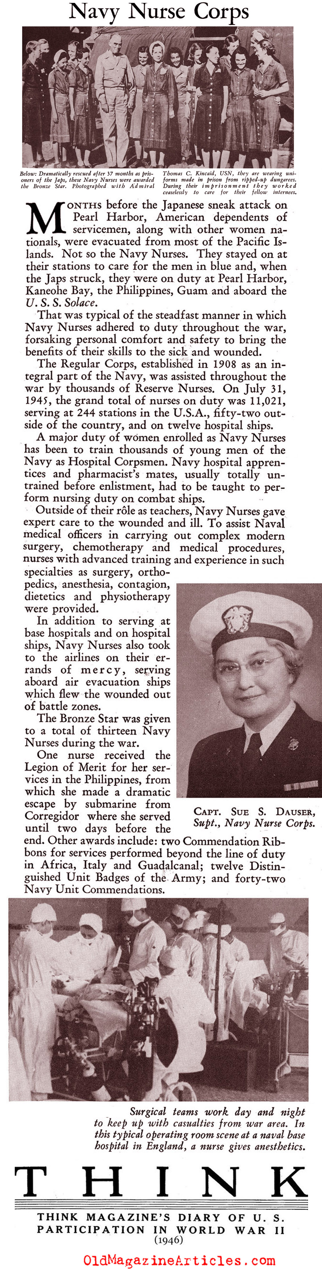 The Navy Nurse Corps (Think Magazine, 1946)