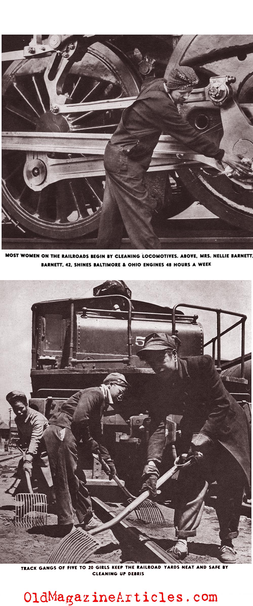 Women Worked the Railroads (Click Magazine, 1943)
