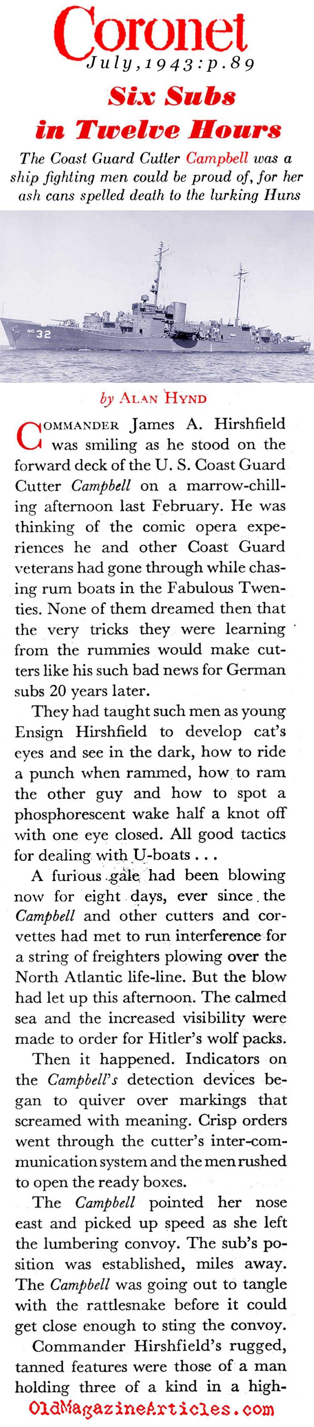 The War On U-Boats (Coronet Magazine, 1943)
