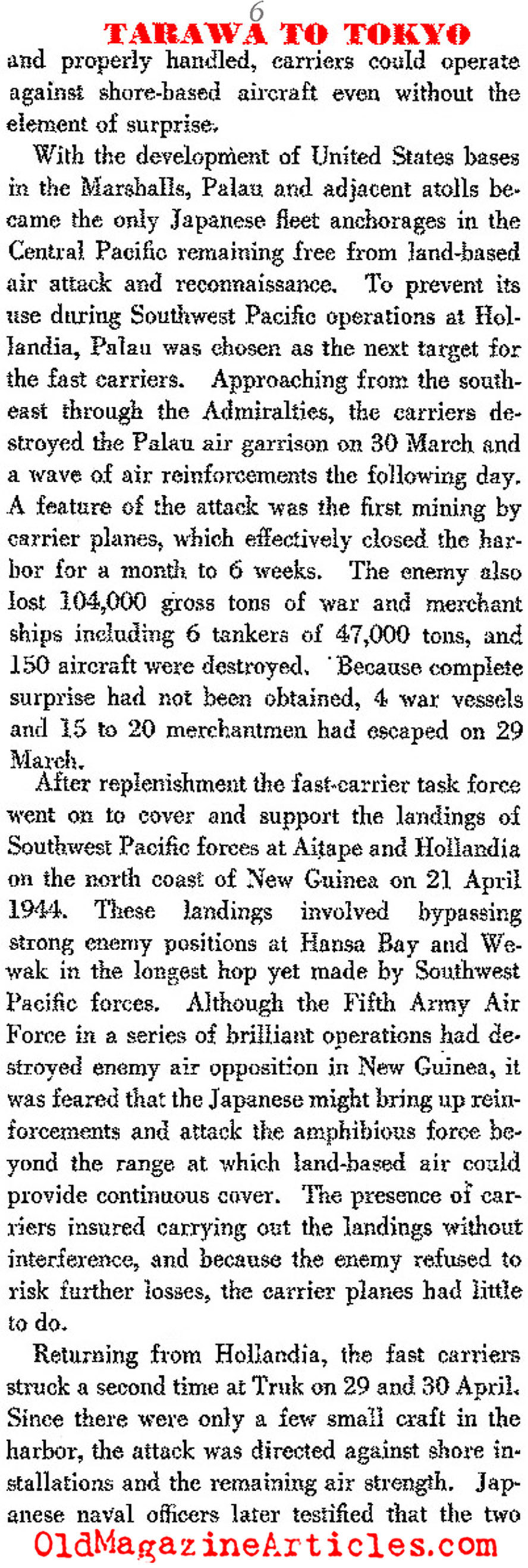 The U.S. Navy's War: Tarawa to Tokyo (Dept. of the Navy, 1947)