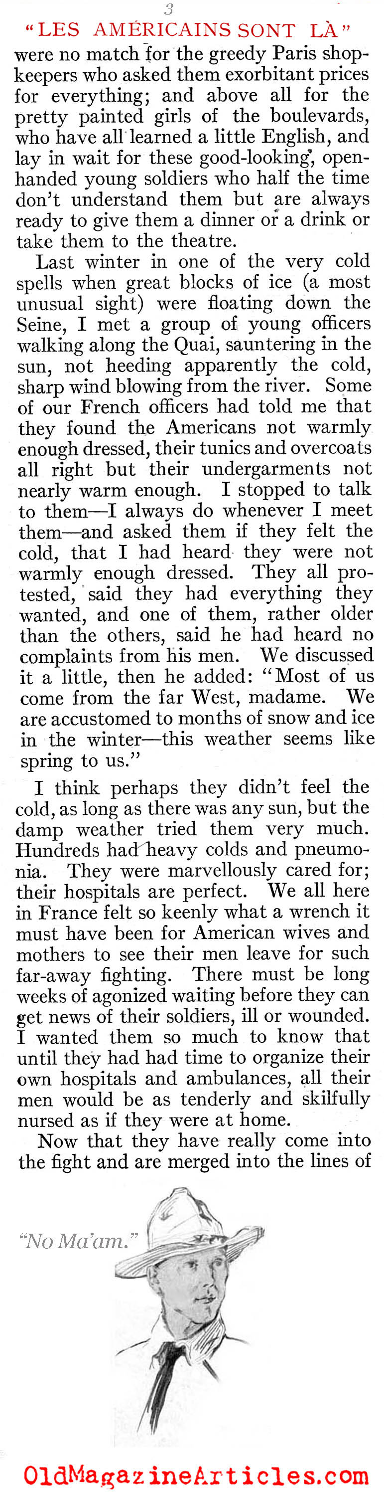 ''The Americans Are Here'' (Scribner's Magazine, 1919)