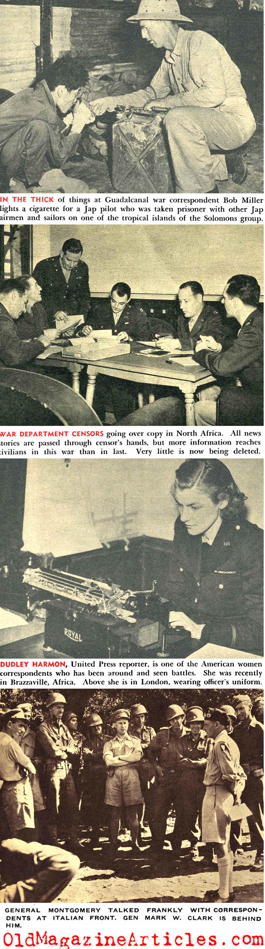 More Reports on the War Reporters (Pic Magazine, 1944)