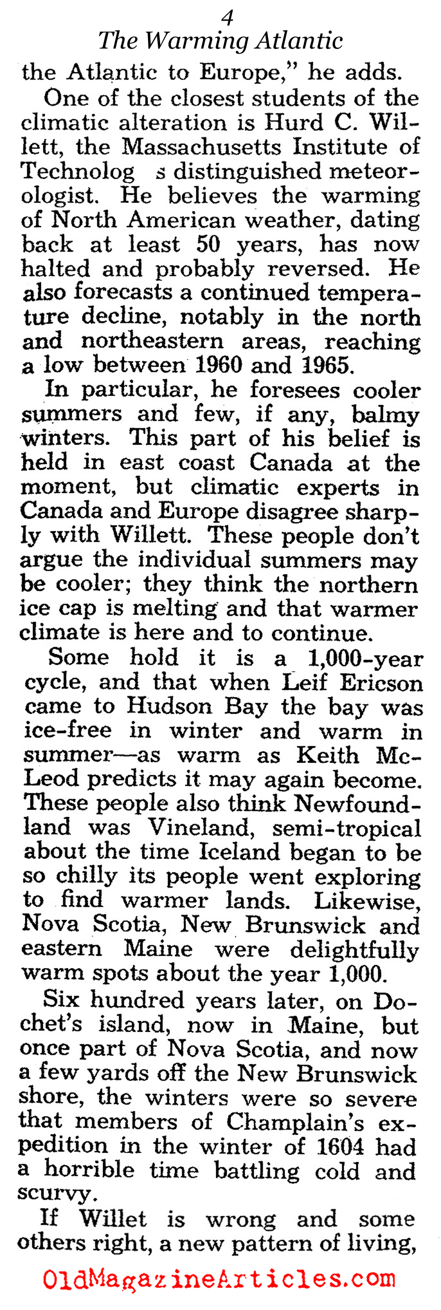 The Atlantic Heats Up (Pic Magazine, 1955)