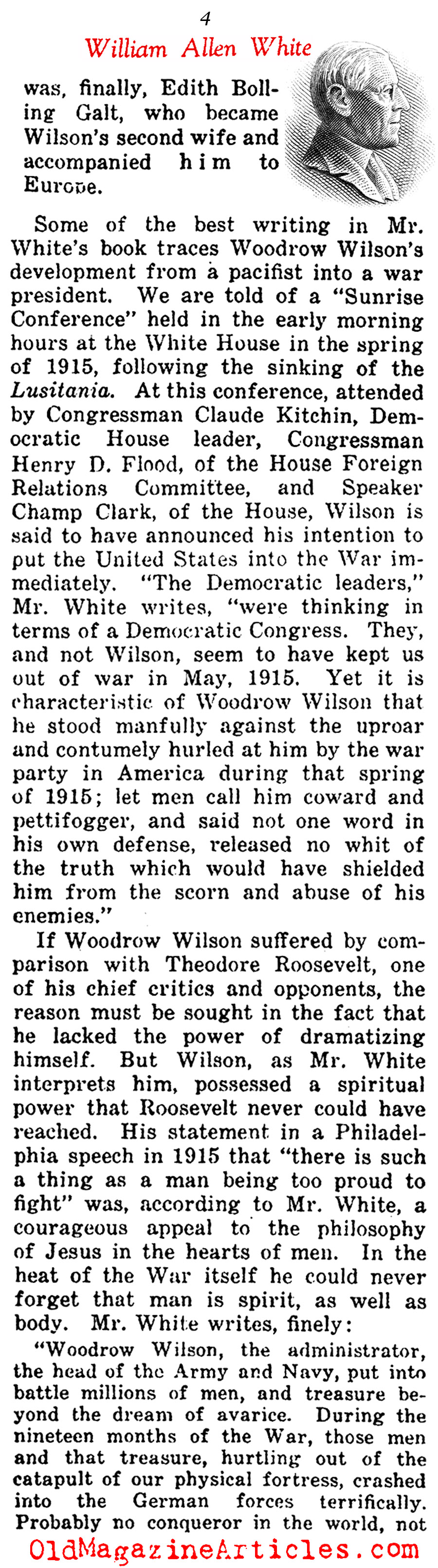 The Life of Woodrow Wilson  (Current Opinion, 1925)