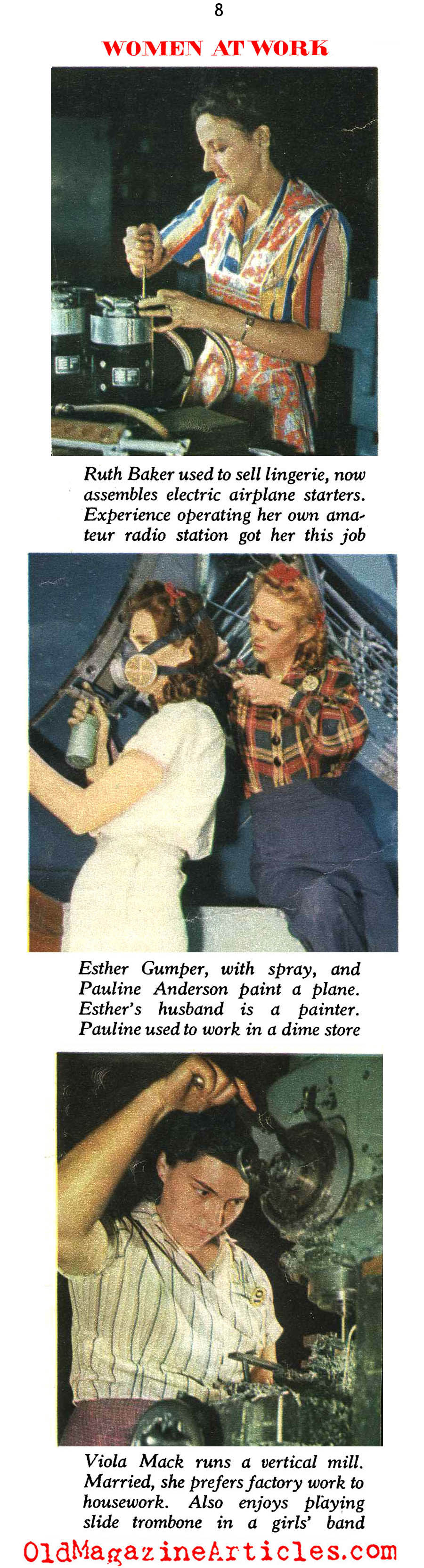 Women Working for the War (The American Magazine, 1942)