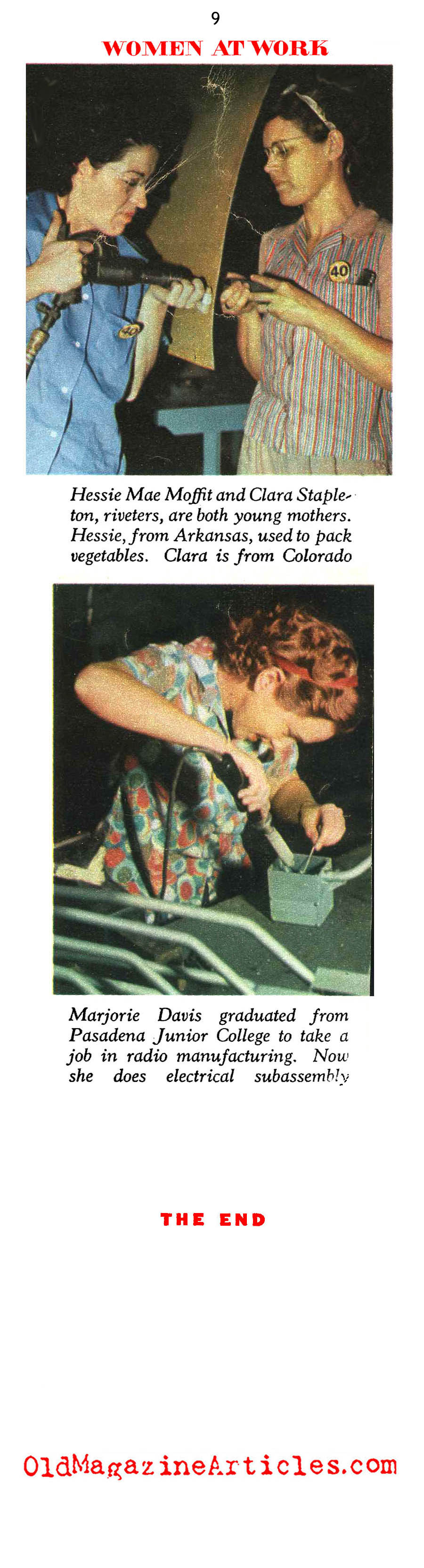 Women Working for the War (The American Magazine, 1942)