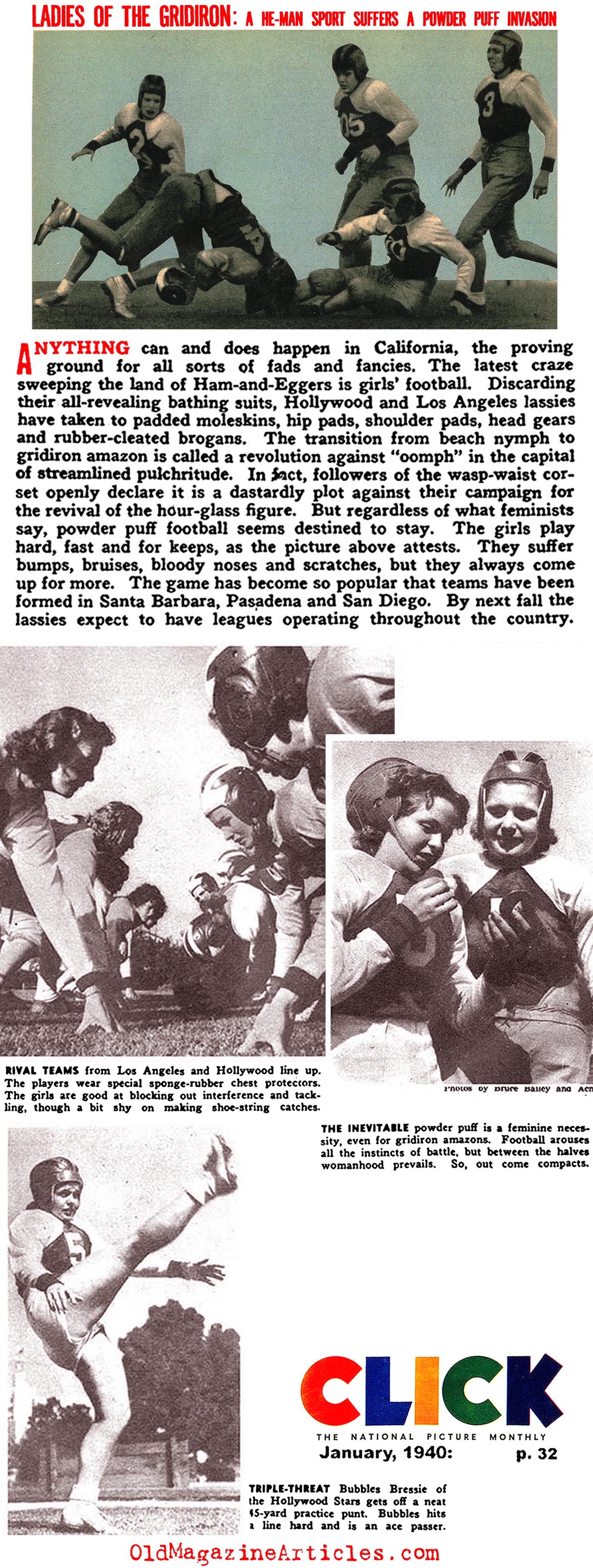 Women's Football (Click Magazine, 1940)