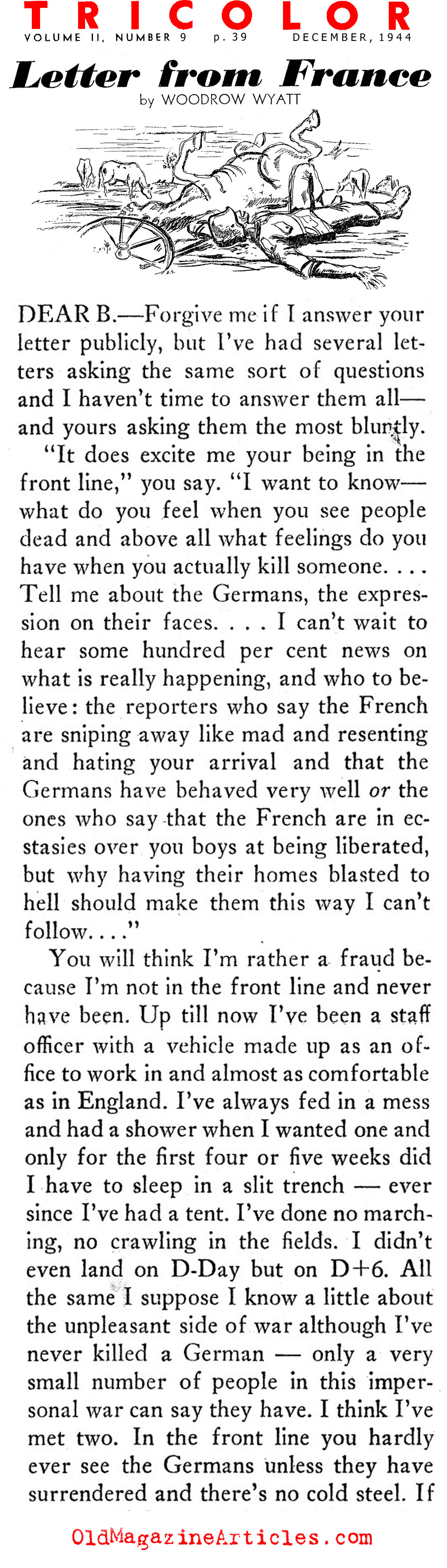 Letter from France (Tricolor Magazine, 1944) 