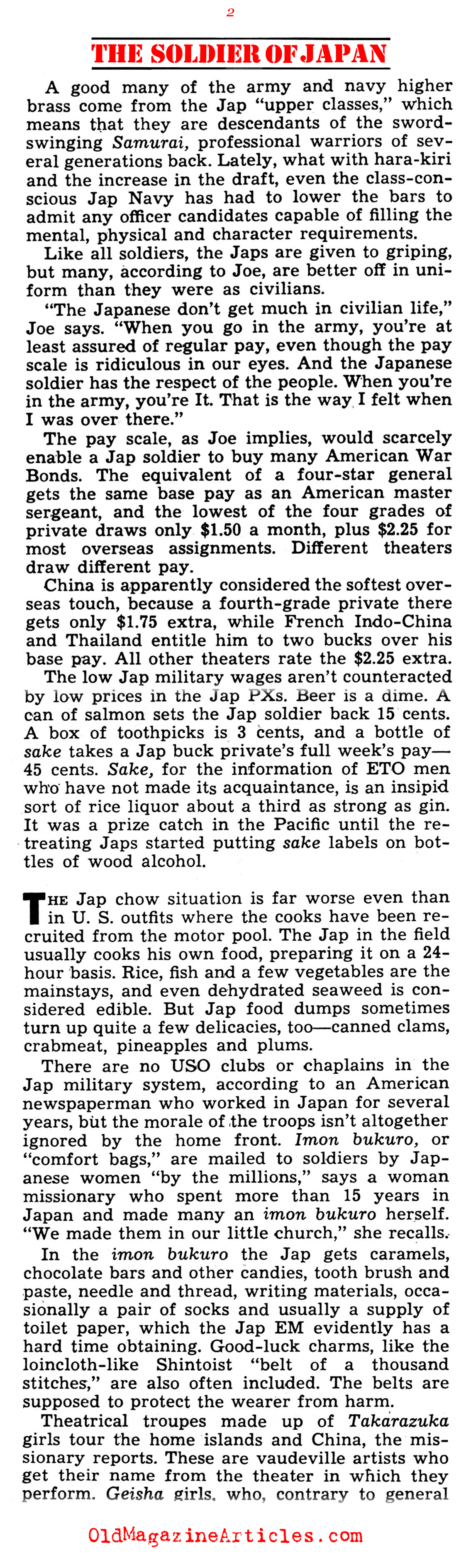 A Study of the Japanese Soldier (Yank Magazine, 1945)