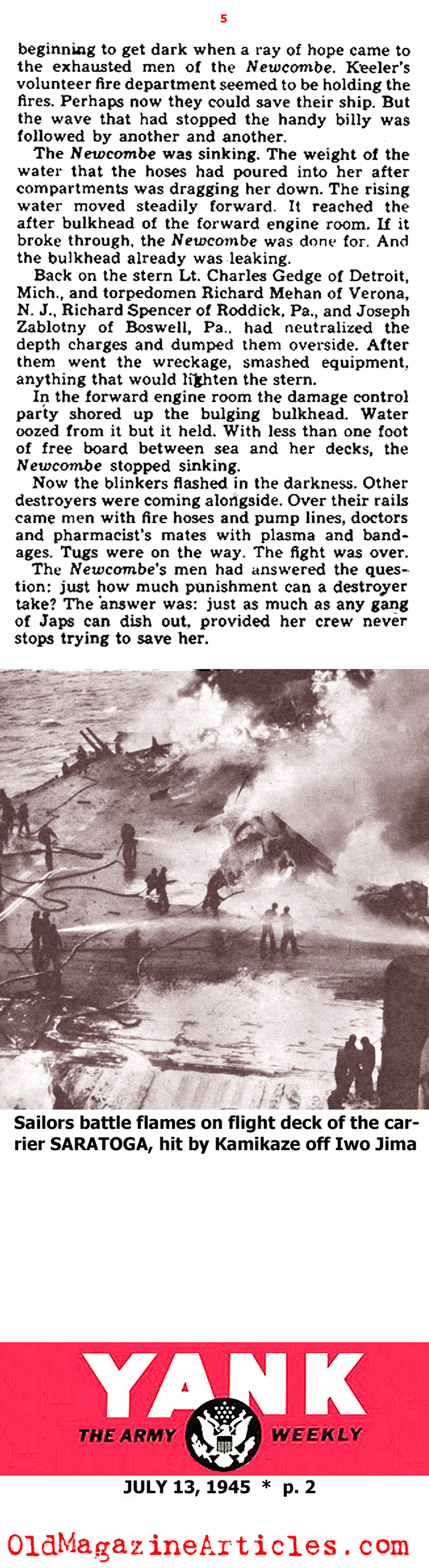 Kamikaze Attacks (Yank Magazine, 1945)