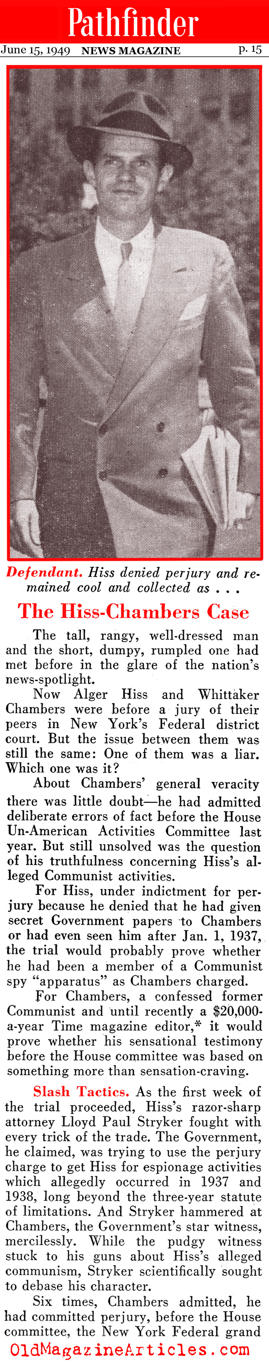 The Hiss-Chambers Case  (Pathfinder Magazine, 1949)