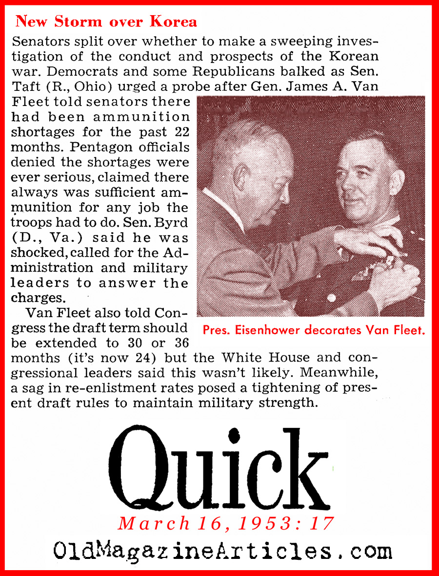 The War on Capitol Hill (Quick Magazine, 1953)