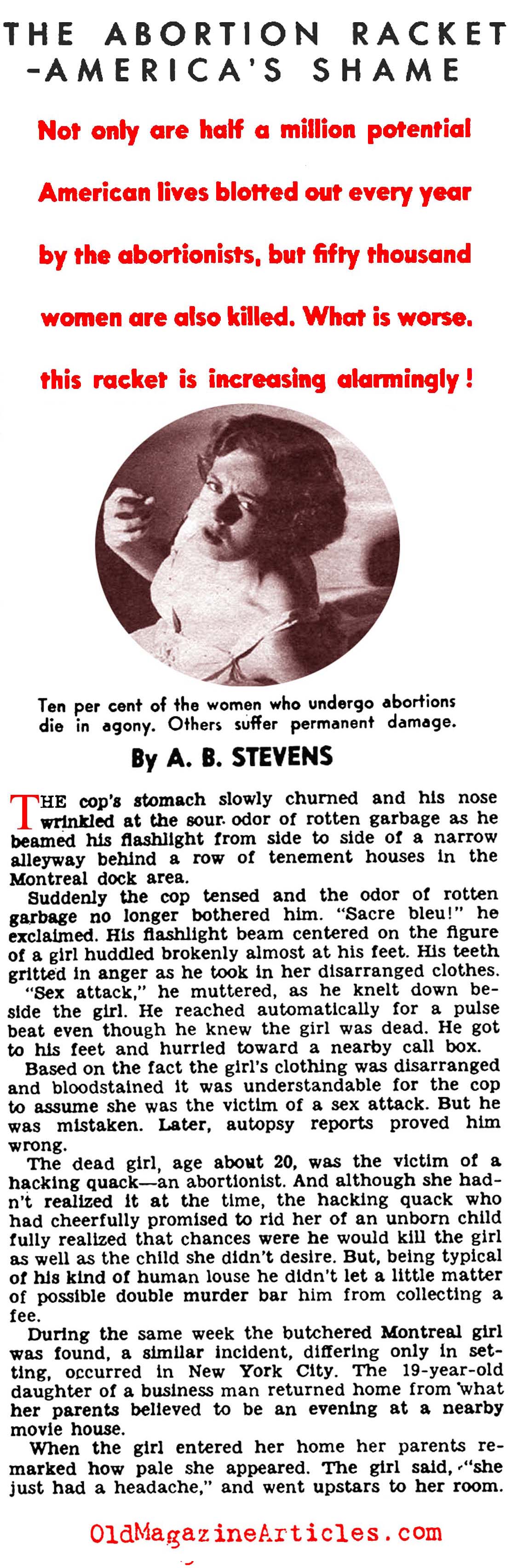 The Abortion Racket (Sir! Magazine, 1954)