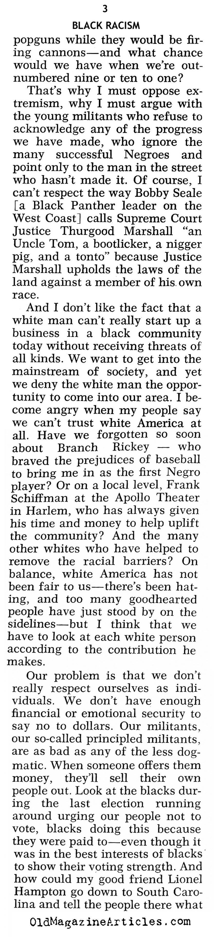 Black Racism (Pageant Magazine, 1969)