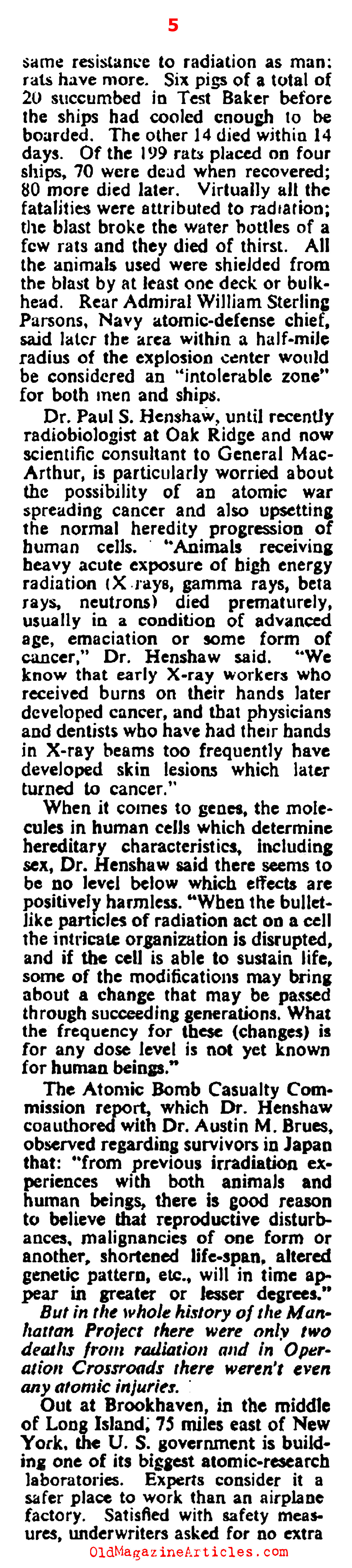 Hiroshima Two Years Later (Collier's Magazine, 1947)