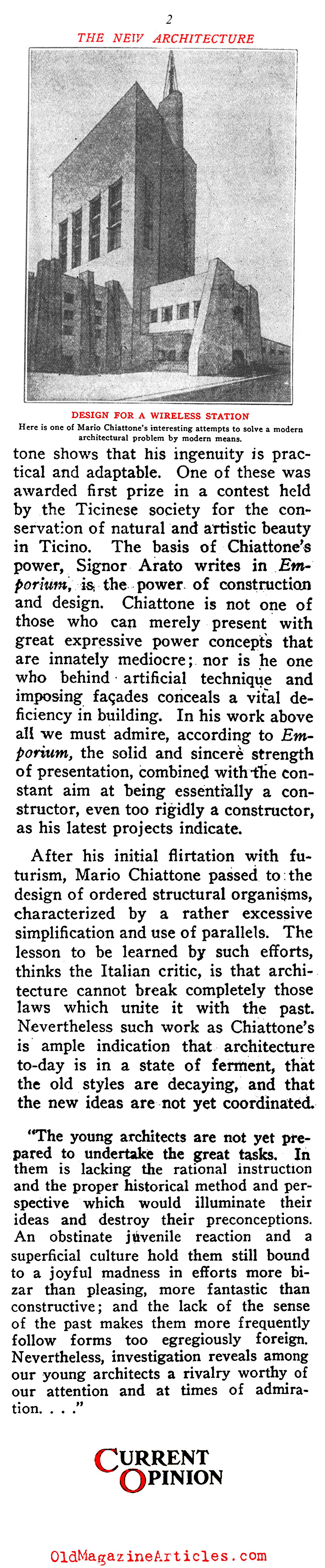 Designs of the Italian Futurists  (Current Opinion Magazine, 1919)