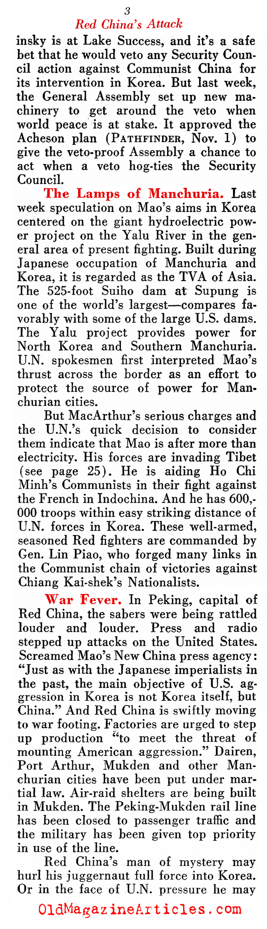 ''Korean Pearl Harbor'' (Pathfinder Magazine, 1950)