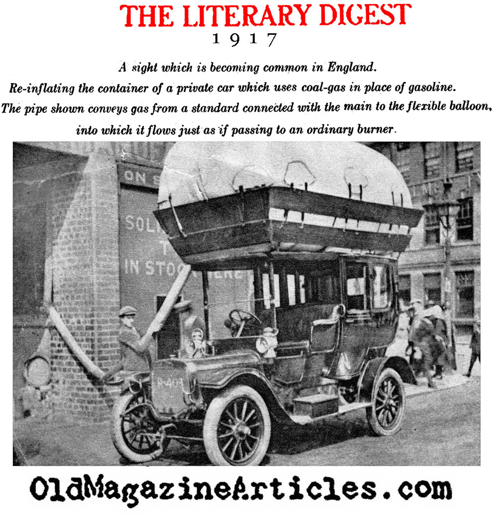 Coal-Based Fuel Introduced During Gas Rationing    (Literary Digest,  1917)