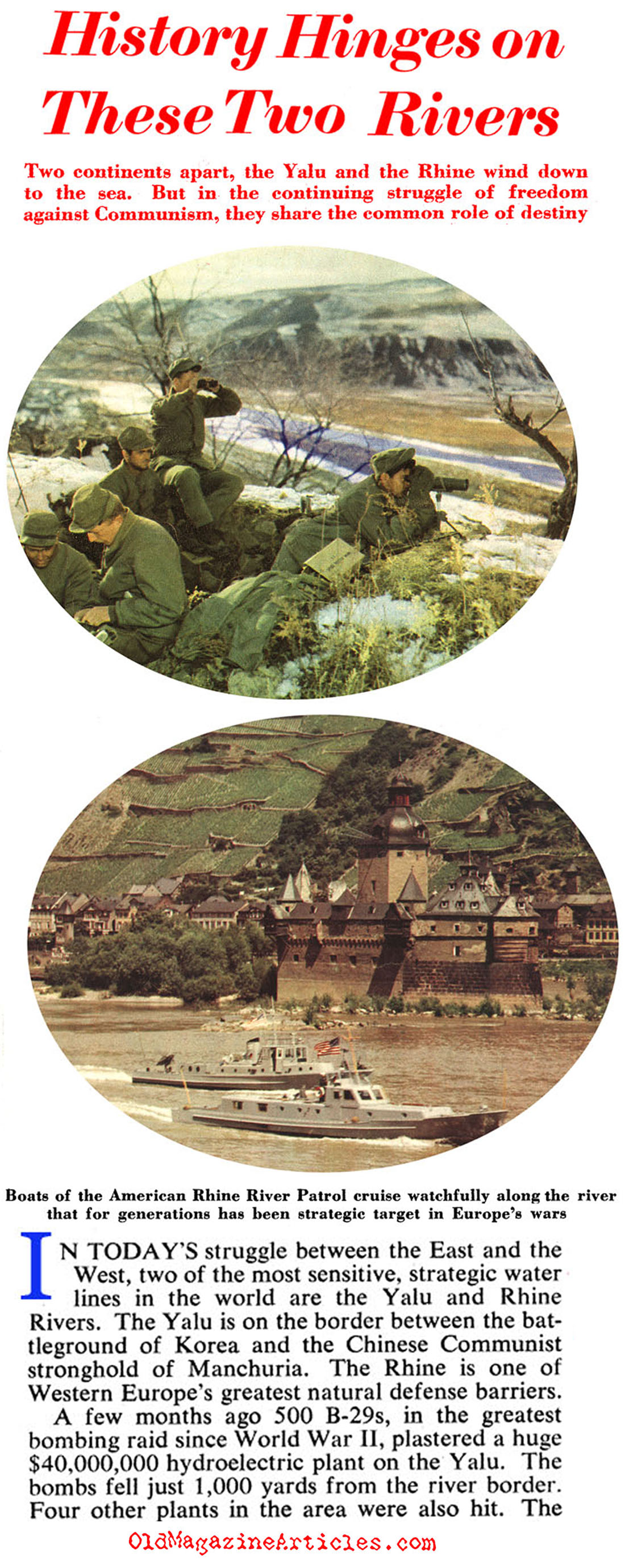 Two Important Rivers in the Cold War Struggle (Collier's Magazine, 1952)