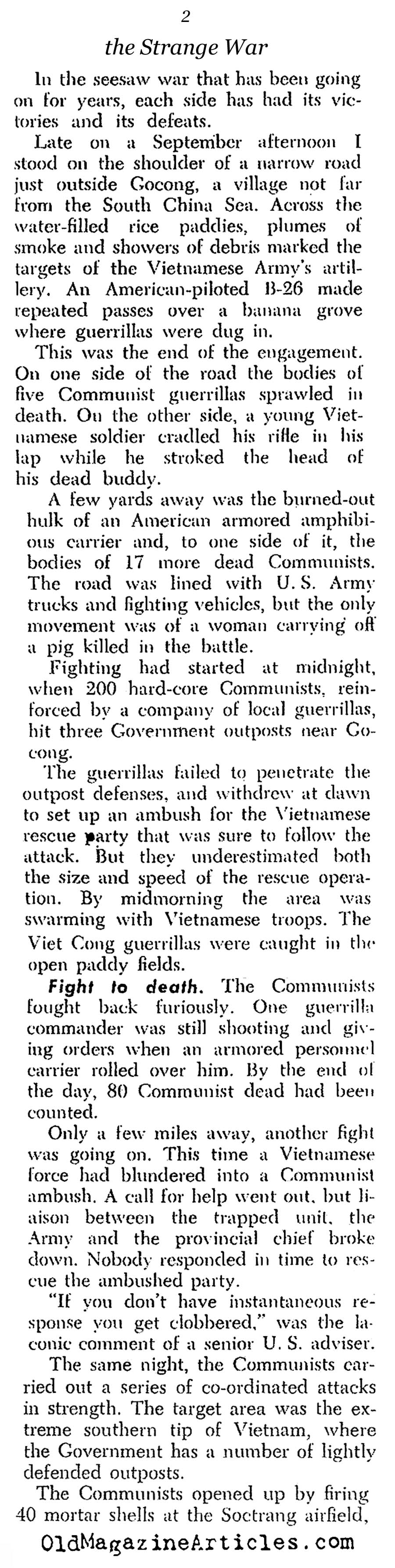 ''The Strange War the U.S. Is Not Winning'' (United States News, 1963)