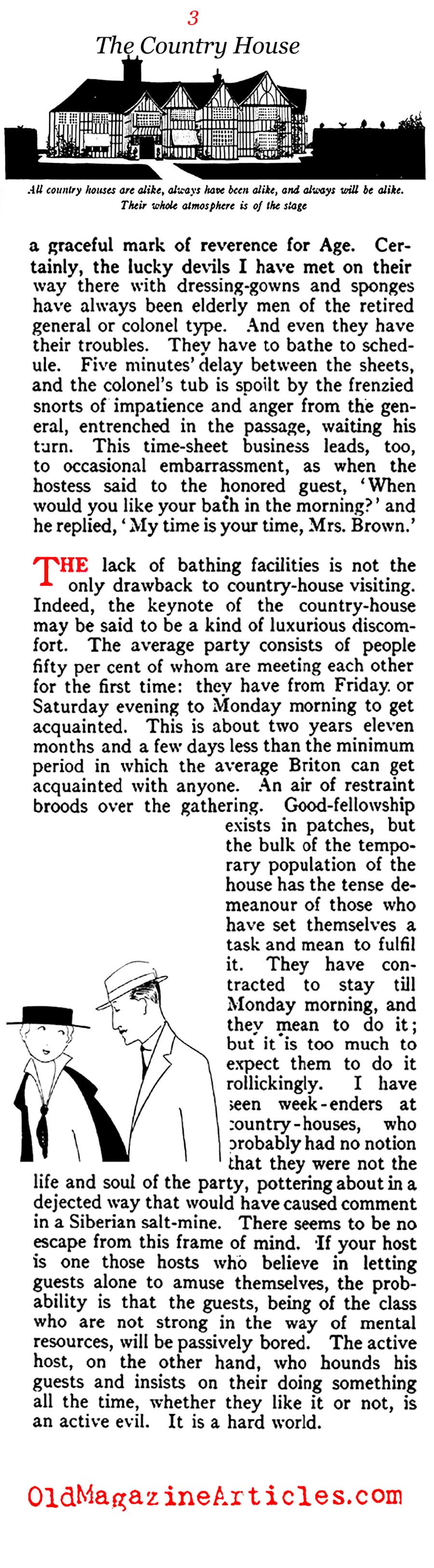 The English Country House: What Good Is It?  (Vogue Magazine, 1914)