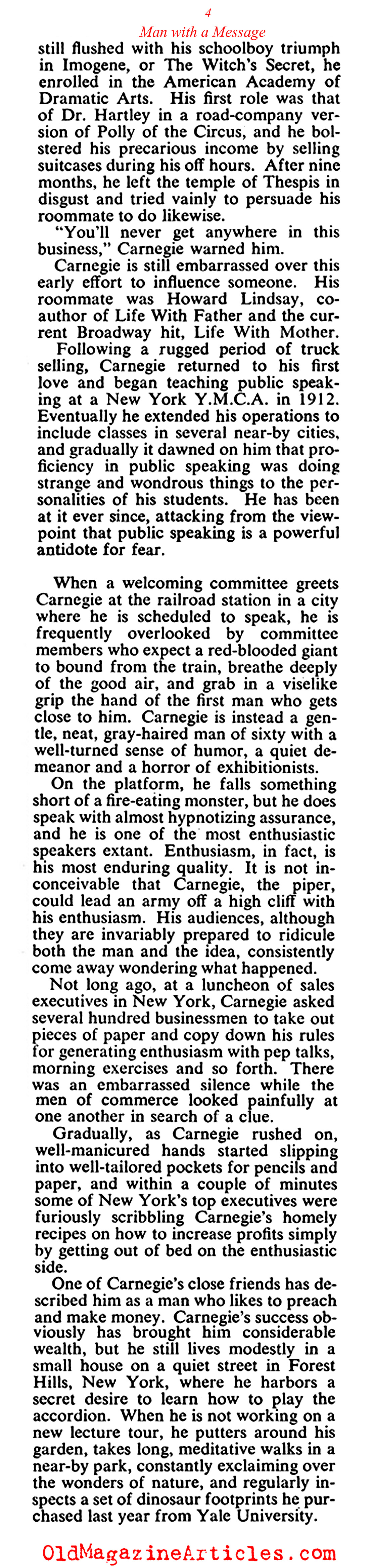 Dale Carnegie on Winning Friends and Influencing People (Collier's Magazine, 1949)