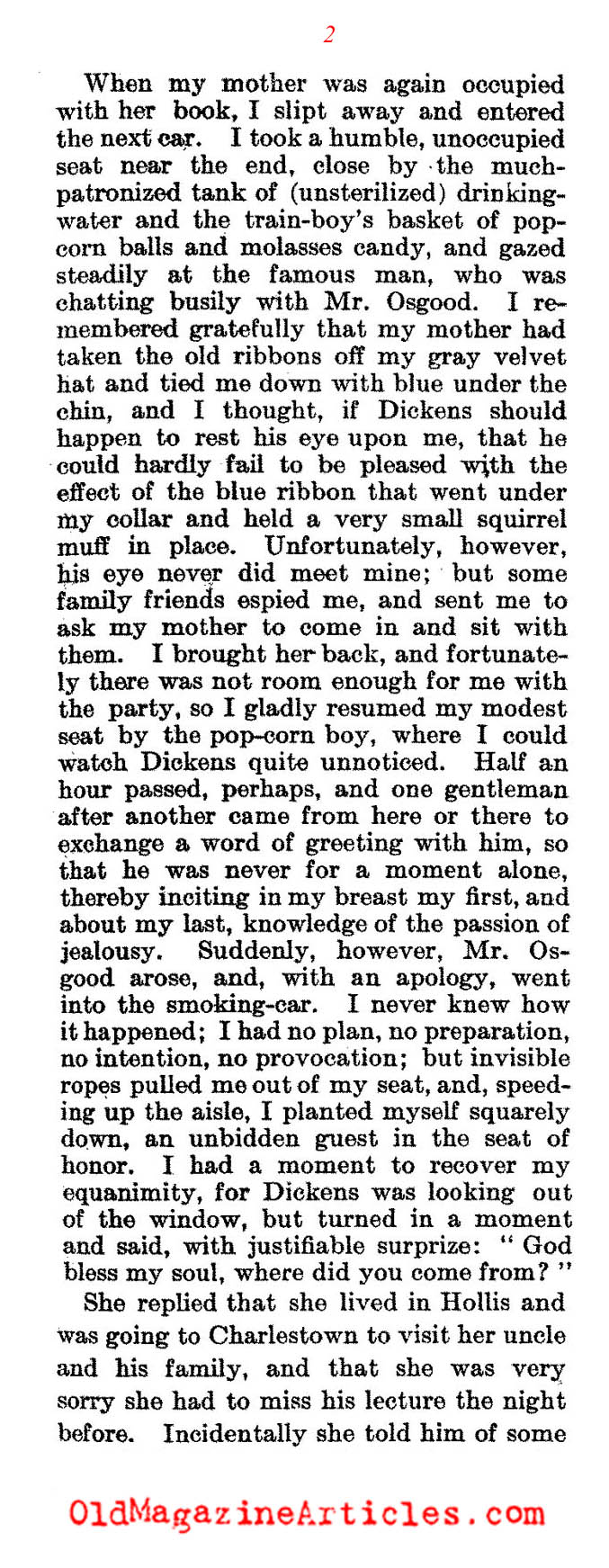 A Child's Interview With Dickens   (The Literary Digest, 1912)