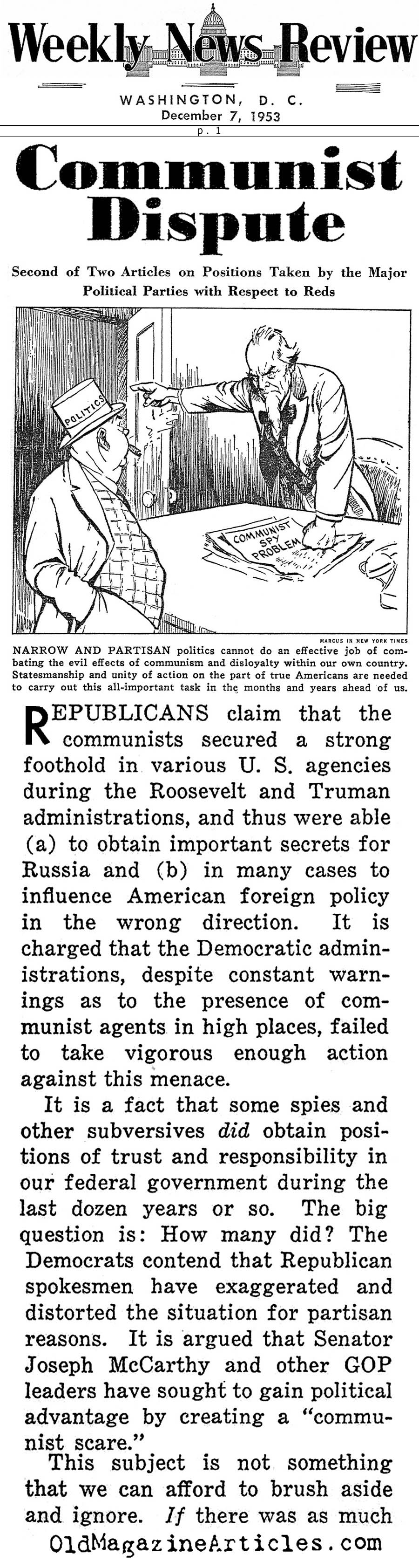 Reds in the Government (Weekly News Review, 1953)