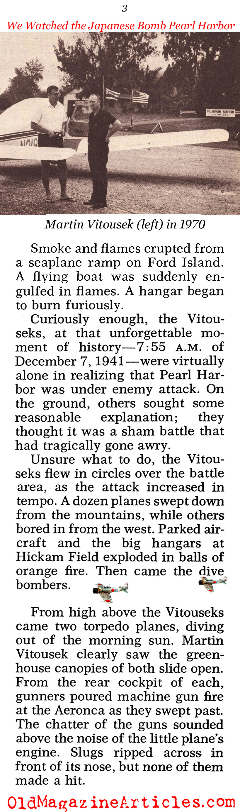 Father and Son Over Pearl Harbor (Pageant Magazine, 1970)