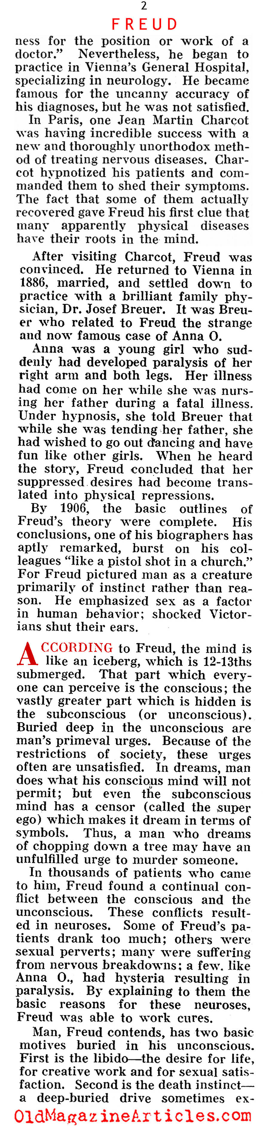 Dr. Freud (Pathfinder Magazine, 1939)
