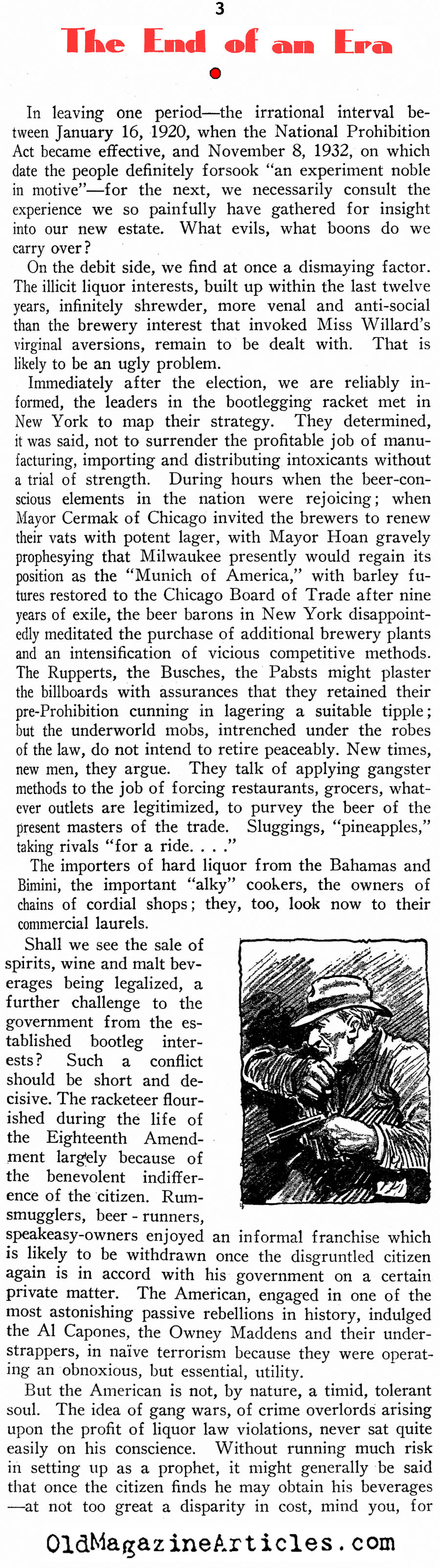 An Era's End (New Outlook Magazine, 1932)