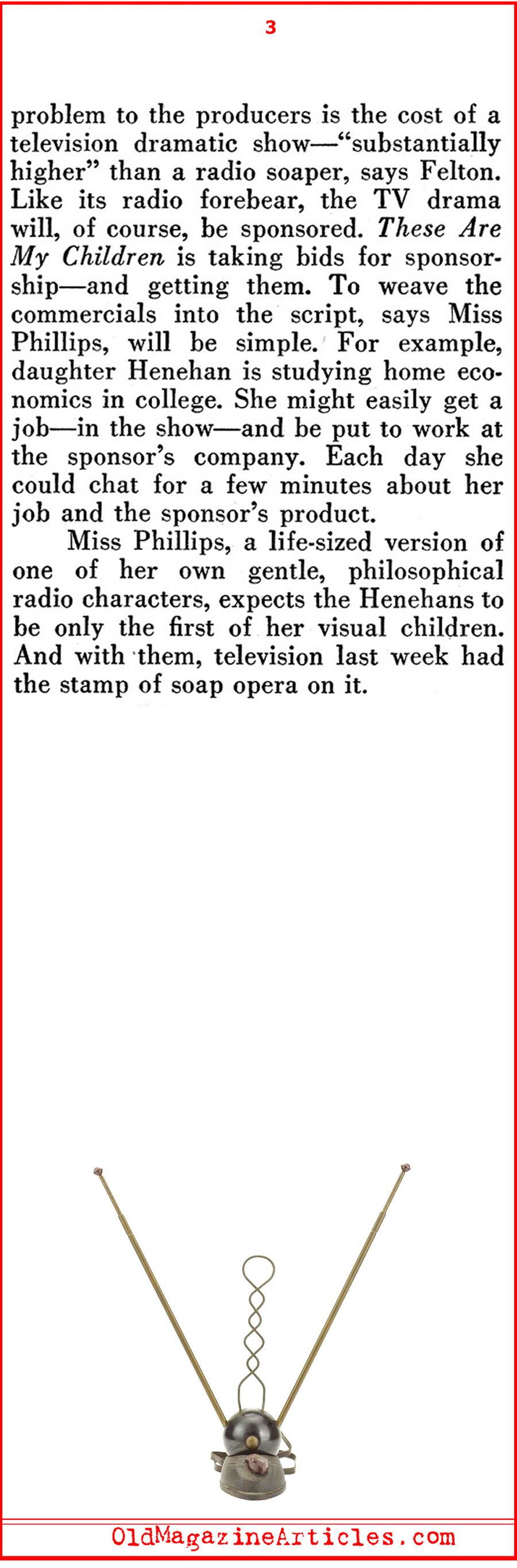 Soap Operas Come to Television (Pathfinder Magazine, 1949)