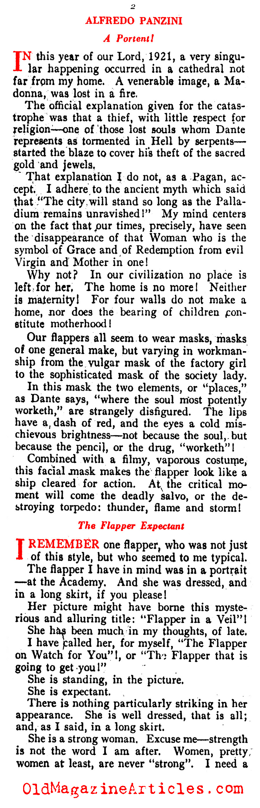 Comprehending the Flapper Revolt (Vanity Fair, 1921)