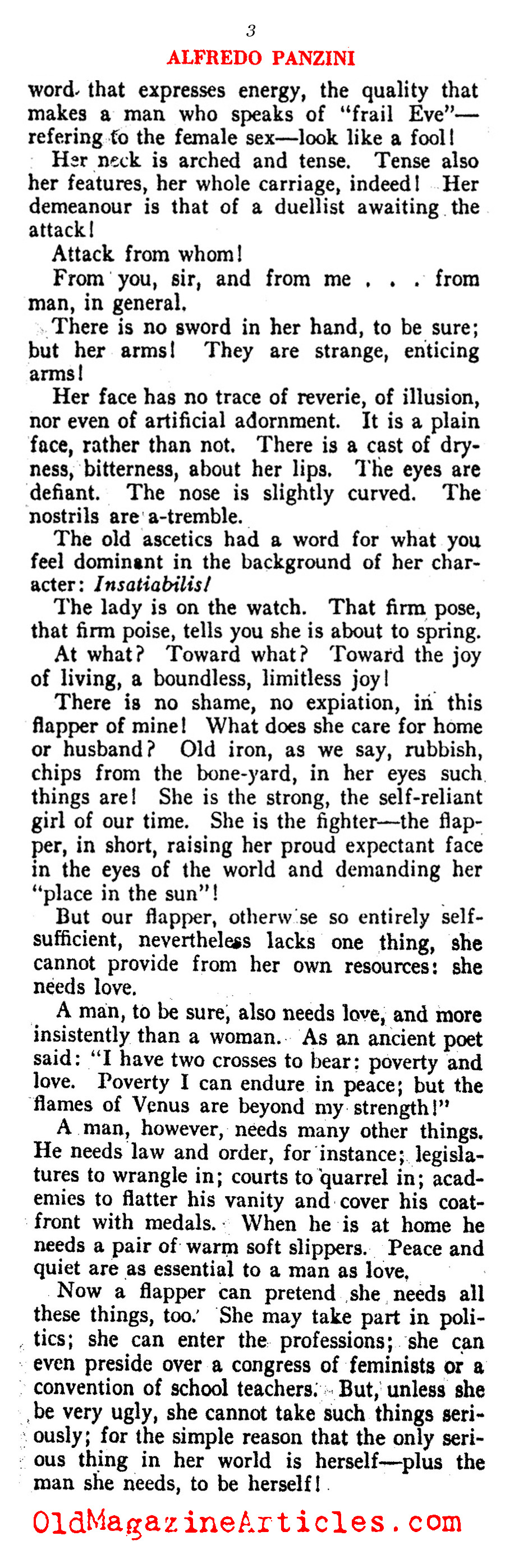 Comprehending the Flapper Revolt (Vanity Fair, 1921)