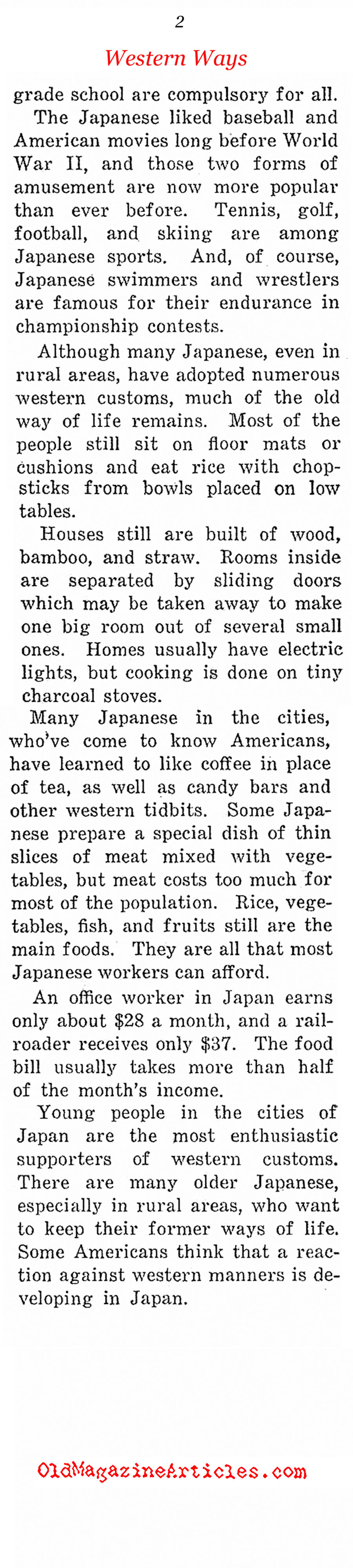 ''The Japanese Try Western Ways'' (Weekly News Review, 1954)