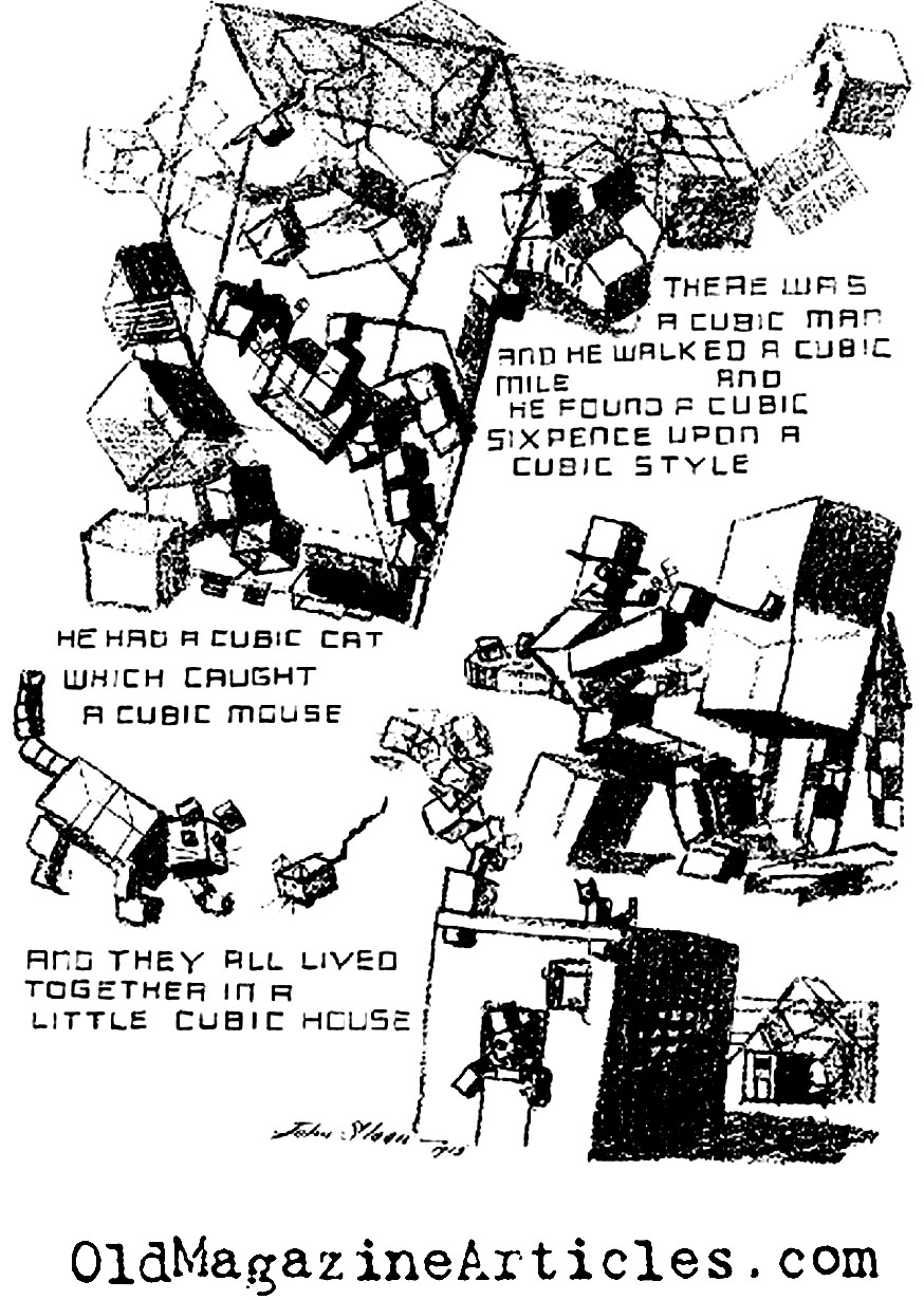 John Sloan  Ridiculed Cubism (The Masses, 1913)